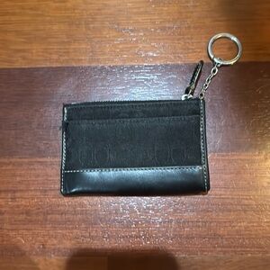VINTAGE COACH Card/Coin Purse with Key Ring